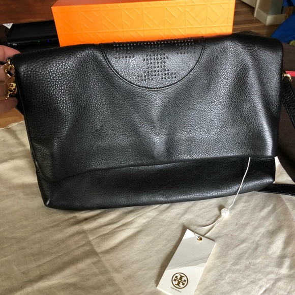 Tory Burch Kipp Foldover Messenger Bag - Picture 2 of 3